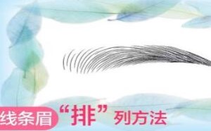 线条眉的基础练习 半永久纹绣教学视频第1集