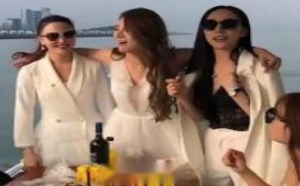 一群美女海上浪漫聚会，哪个你更喜欢